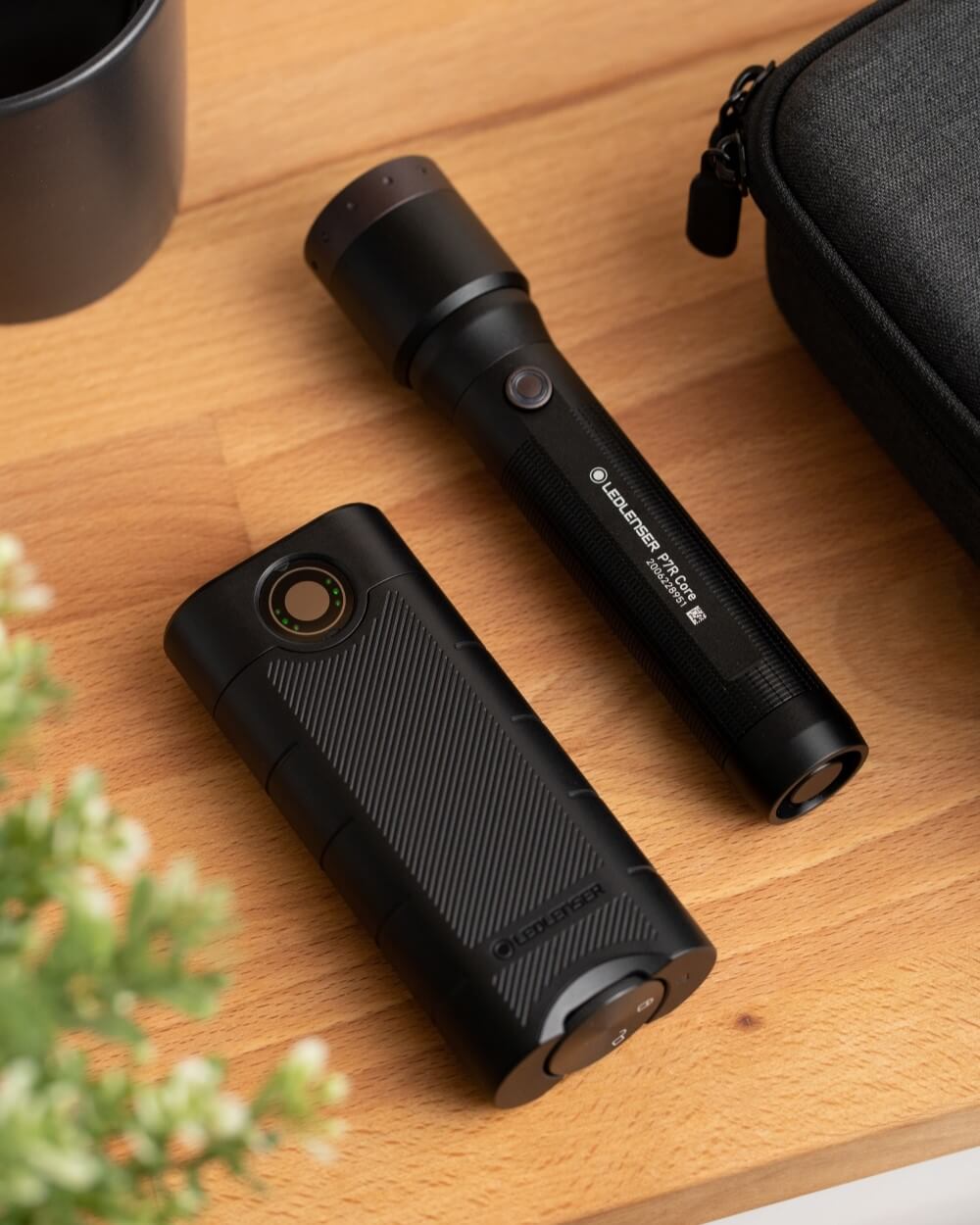 Taschenlampe und Powerbank