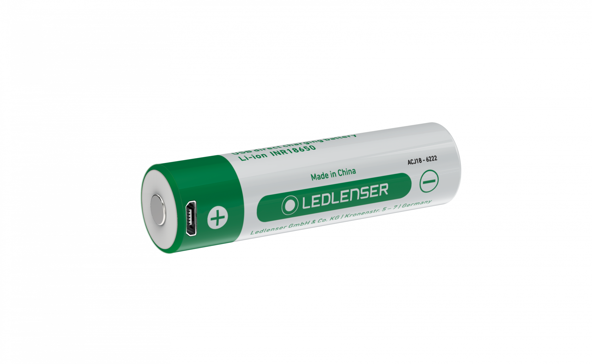 Li-Ion direct USB aufladbare Batterie 3.6 V 2500 mAh