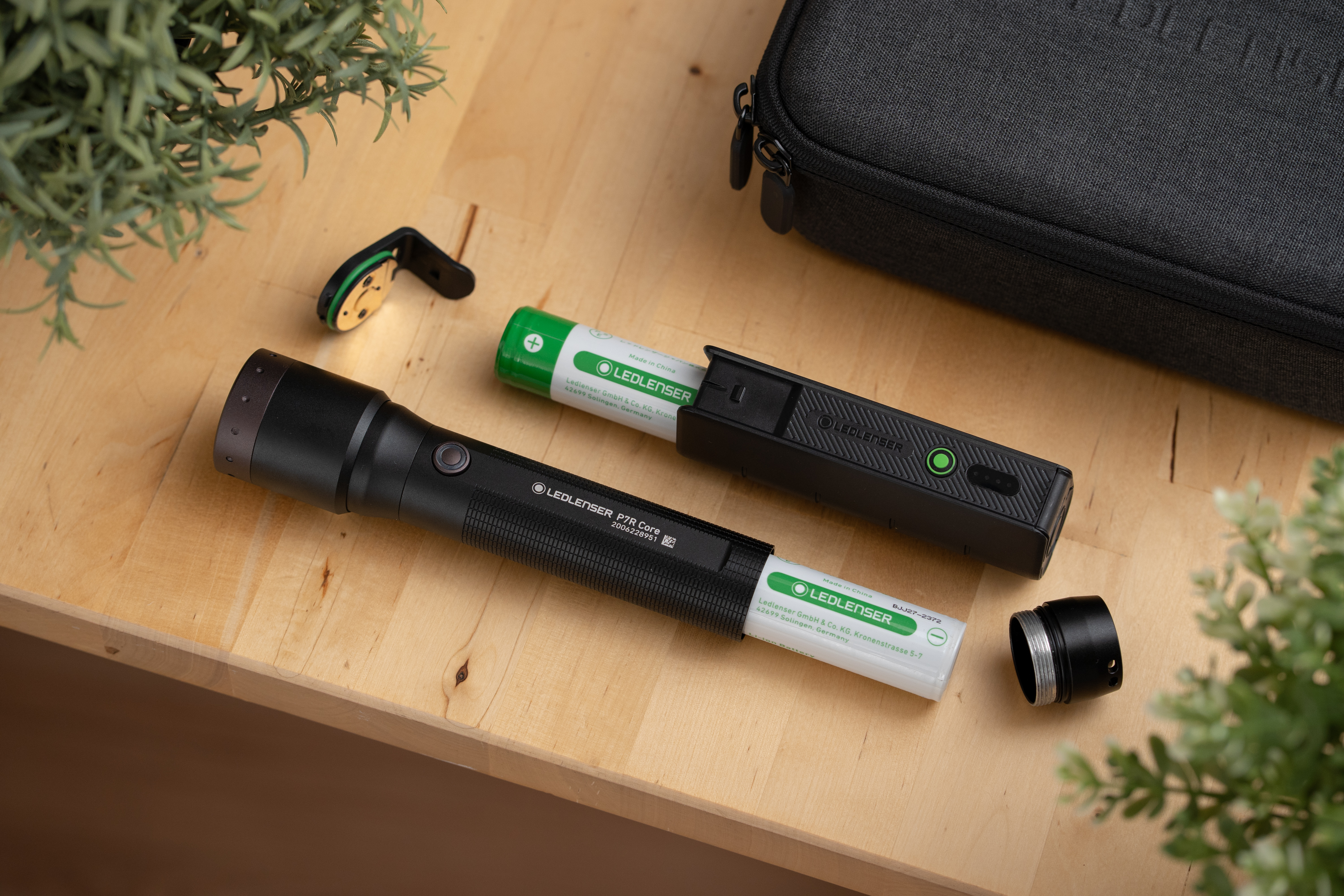 Flashlight with batteries