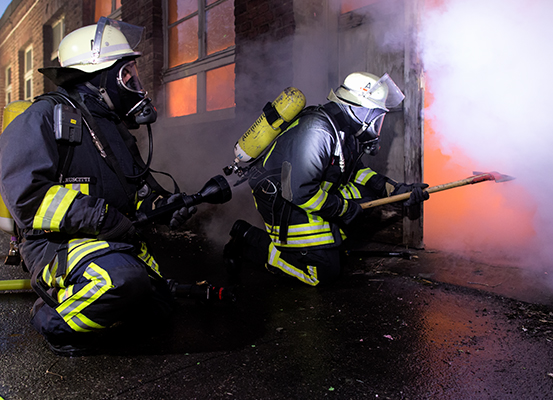 Two firefighters
